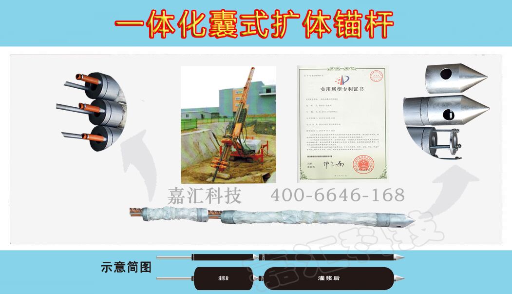 一體化雙囊式擴體錨桿